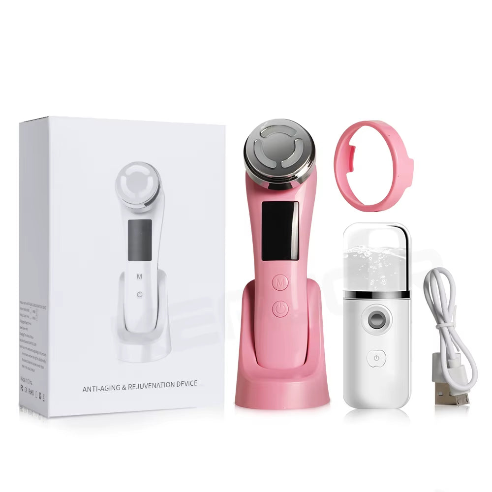Facial Massager RF Facial Radiofrequency High Frequency Face Lifting Machine EMS Facial Microcurrent Lift Skin Tightening Device