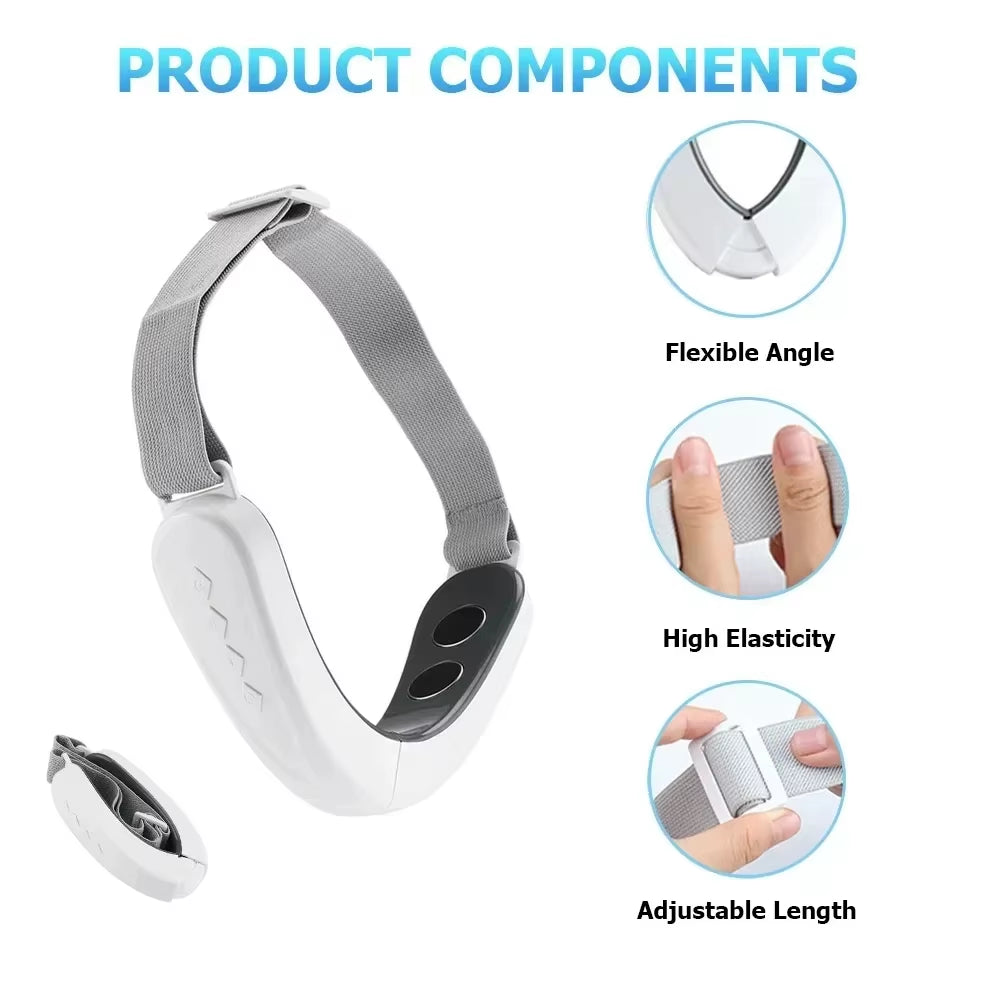 V Face Facial Massager, Intelligent Beauty Household Facial Massager, V-Shaped Facial Lifting Firming Belt, Double Chin Reducer