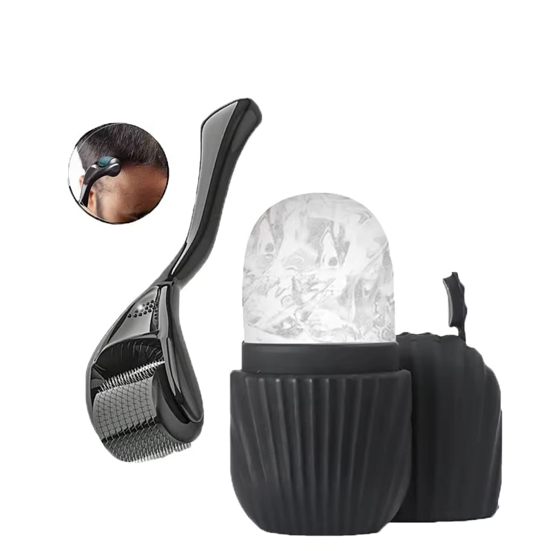1/2/3Pcs Ice Face Roller Facial Skincare Ice Roller Set,Facial Roller Guasha Facetool Set,Face Massage Roller Lifting Contouring