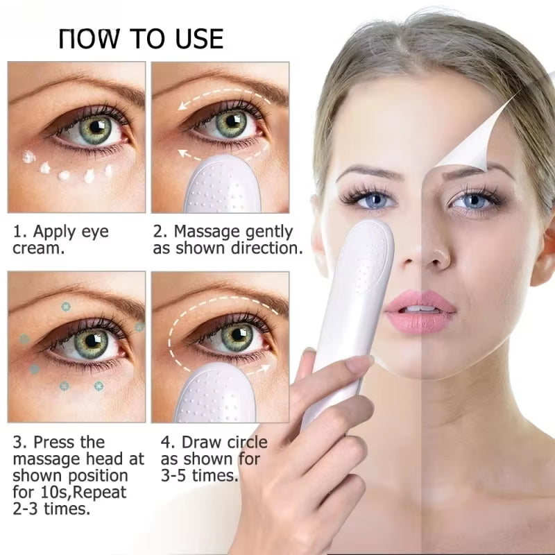 EMS Microcurrent Face Lifting Device Red Light Facial Wand Eye Neck Massager Skin Tightening anti Wrinkle Skin Care Beauty Gift